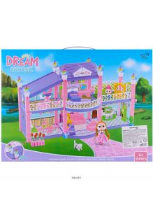 Домик мечты - кукольный домик. 129 деталей