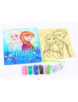 НАБОР ДЛЯ ТВОРЧЕСТВА детский «Холодное сердце» 12 пр. : открытка, песок 9 цв. , блестки, стэк (арт. 25084442, код 176963) НАБОР ДЛЯ ТВОРЧЕСТВА детский «Холодное сердце» 12 пр. : открытка, песок 9 цв. , блестки, стэк (арт. 25084442, код 176963)