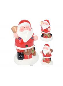 СТАТУЭТКА НОВОГОДНЯЯ керамическая светящаяся 9х8х15 см (код 674266) (работает от батареек)