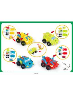 Игрушка-конструктор в ассортименте, 4 вида  (арт. B1192343)