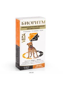 Витаминно-минеральный комплекс для собак средних пород «Биоритм» 48 таблеток