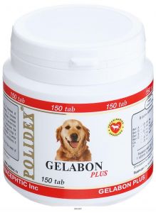 Витамины для собак Полидекс Гелабон плюс, 150 шт