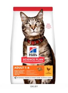 Hills сухой корм для кошек Science Plan Adult Optimal Care курица 15 кг