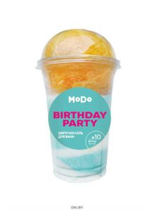 Набор «Birthday Party» MODO MILKSHAKE (шипучая соль для ванн, мочалка)