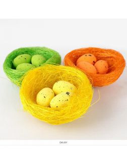 Сувенир декоративный «Гнезда с яйцами»  3 шт