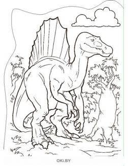 Динозавры. Раскраска вырубная большая «Играю! Рисую! Фантазирую!»
