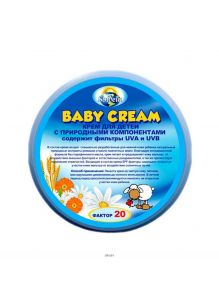 Крем для детей с природными компонентами SPF 20 Baby Cream 200 мл Sowelu