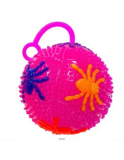 Мячик-пищалка светящийся 8 см 6 цветов в ассортименте (арт. 61956/S780-H24132)