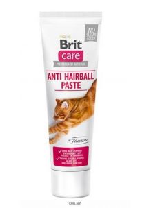 Brit Care Cat паста для выведения шерсти с таурином 100 г 54584