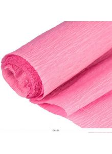 Бумага гофрированная поделочная 50х200 см розовая 