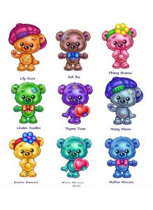 Игрушки PetZoo Медвежата (8 видов)