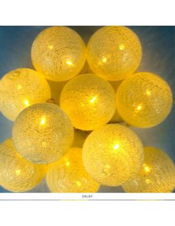 Гирлянда с насадками Ажурные шарики 1,35 см  d-5 cм  (арт. НУ-3645)