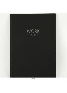 Бизнес-блокнот Work book No1 А4 60 листов  интегральный переплет иск. кожа тиснение фольгой 