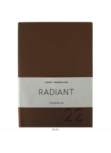 Ежедневник 2022 год А5 176 листов Radiant Коричневый обложка иск. кожа soft touch