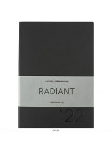 Ежедневник 2022 год А5176 листов Radiant Чёрный обложка иск. кожа soft touch