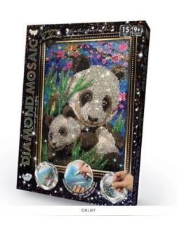 Мозаика алмазная Панды Diamond Mosaic danko toys (DM-02-10)