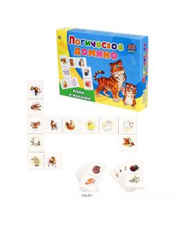 Домино логическое Мама и малыши (арт. ИН-7476)