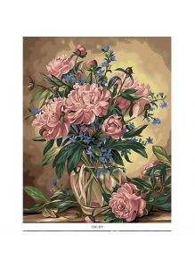 Набор для творчества «Рисование по номерам» «Розовые пионы», 40х50 см