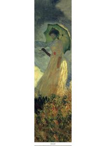 Закладка с резинкой « Клод Моне. Женщина с зонтиком»  (Арте) ( eks )