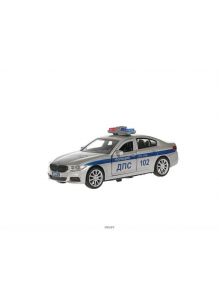 Машина BMW 5-ER SEDAN M-SPORT полиция, модель коллекционная, Технопарк, длина 12 см