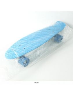 Скейтборд доска голубая 55х14 см (арт. DV-S-21A)