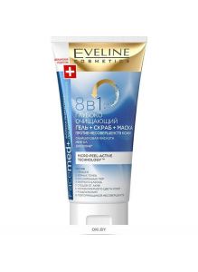 Eveline | Глубоко очищающий гель+скраб+маска против несовершенств кожи 8 в 1 серии FACEMED 150 мл