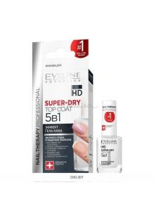 Eveline | Экспресс-сушка для лака Cosmetics super-dry top coat 5 в1 серии Nail therapy professional 12 мл