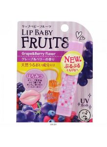 Mentholatum | Бальзам для губ со вкусом винограда и лесных ягод Lip Baby Fruits Grape & Berry, 4,5 г