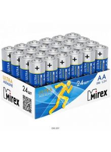 Батарейка Mirex AA LR6 Алкалайн 24 шт. Шоубокс