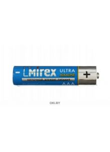 Батарейка щелочная Mirex Ultra Alkaline, AAA, LR03, 4 шт. в пленке