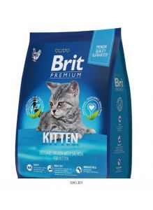 Brit сухой корм для котят Premium Cat Kitten курица 2 кг
