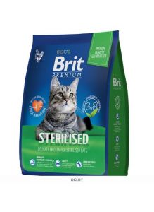 Brit сухой корм для кошек Premium Cat Sterilized Chicken курица 2 кг