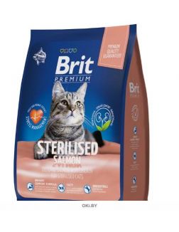 Brit сухой корм для кошек Premium Sterilized Salmon & Chicken лосось, курица 8 кг