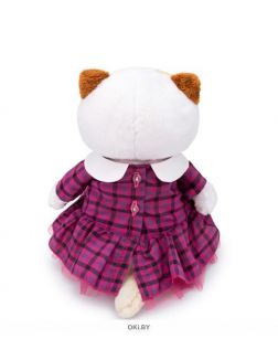 Мягкая игрушка «Кошечка Ли-Ли в платье в клетку» «Budi Basa» 24 см (LK24-040)