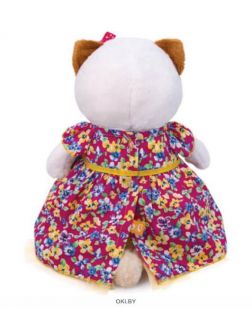 Мягкая игрушка «Кошечка Ли-Ли в платье с цветочным принтом» «Budi Basa» 24 см (LK24-055)