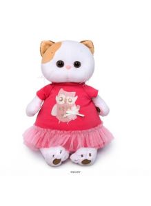 Мягкая игрушка «Кошечка Ли-Ли  в платье с совой» «Budi Basa» 24 см (LK24-019)