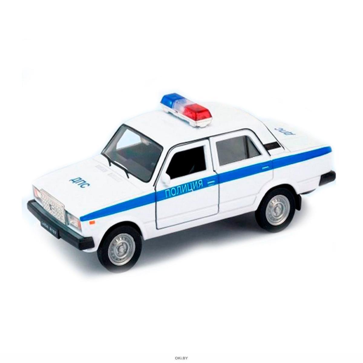 Машинки Welly Lada 2107 полиция ДПС