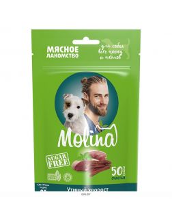 Molina | Молина Лакомство для собак всех пород и щенков Утиный хворост, 50 г (4887)
