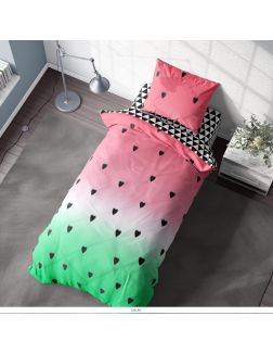 Комплект постельного белья 1. 5 перкаль «Crazy Getup» (70х70) рис. 16503-1/16504-1 Watermelon