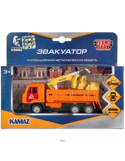 Машина «KAMAZ. Эвакуатор» «Технопарк» 12 см металлическая (SB-19-29-B-WB)