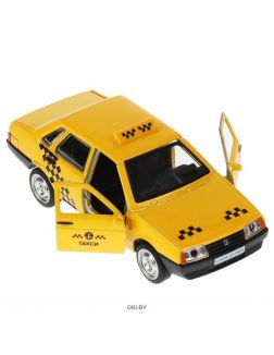 Машина «ВАЗ-21099 Спутник. Такси» «Технопарк» 12 см металлическая (21099-12TAX-YE)