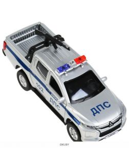 Машина «Mitsubishi L200 Pickup. Полиция» «Технопарк» свет- звук 13 см металлическая (L200-12SLPOL-ARMSR)