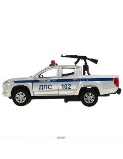 Машина «Mitsubishi L200 Pickup. Полиция» «Технопарк» свет- звук 13 см металлическая (L200-12SLPOL-ARMSR)