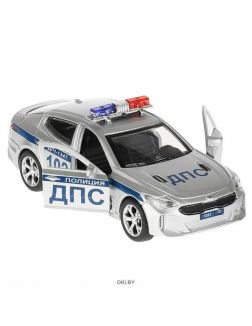 Машина «Kia Stinger. Полиция» «Технопарк» 12 см металлическая (STINGER-12POL-SR)