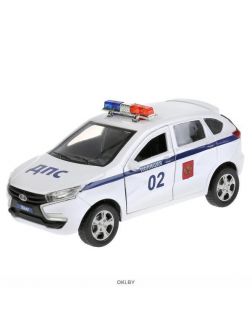 Машина «LADA XRAY Полиция» «Технопарк» 12 см металлическая (XRAY-12POL-WH)
