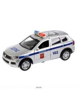 Машина «Volkswagen Touareg. Полиция» «Технопарк» свет- звук 12 см металлическая (TOUAREG-P-SL)