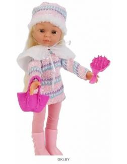 Интерактивная кукла с аксессуарами, в зимней одежде с воротничком «Карапуз» 33 см (WINTER-100-RU 24)