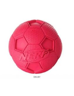 Игрушка для собак «Мяч футбольный пищащий» Nerf 6 см