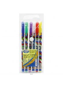 Гелевые ручки с блестками 6 цветов