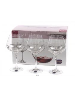 Набор бокалов для вина стеклянных «Viola» 6 шт. 570 мл (арт. 40729/M8434/570)